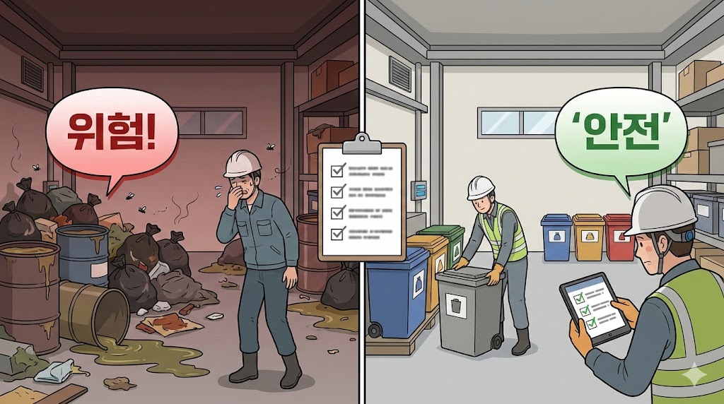 산업안전보건기준 제6조 오물의 처리 등 – 오물 비노출 처리·소독·소각 PPE 실무 가이드