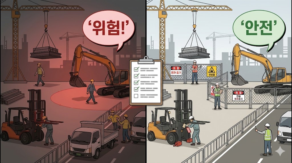 제20조(출입의 금지 등): 의 본질은 위험구역에서 “주의”를 요구하는 것 이 아니라, 비관계자의 진입 자체를 구조적으로 불가능하게 만드는 것 입니다.