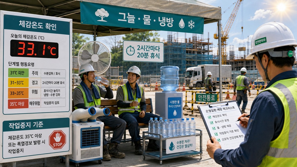 2026년 폭염 대비 노동자 건강보호 대책 대표 이미지