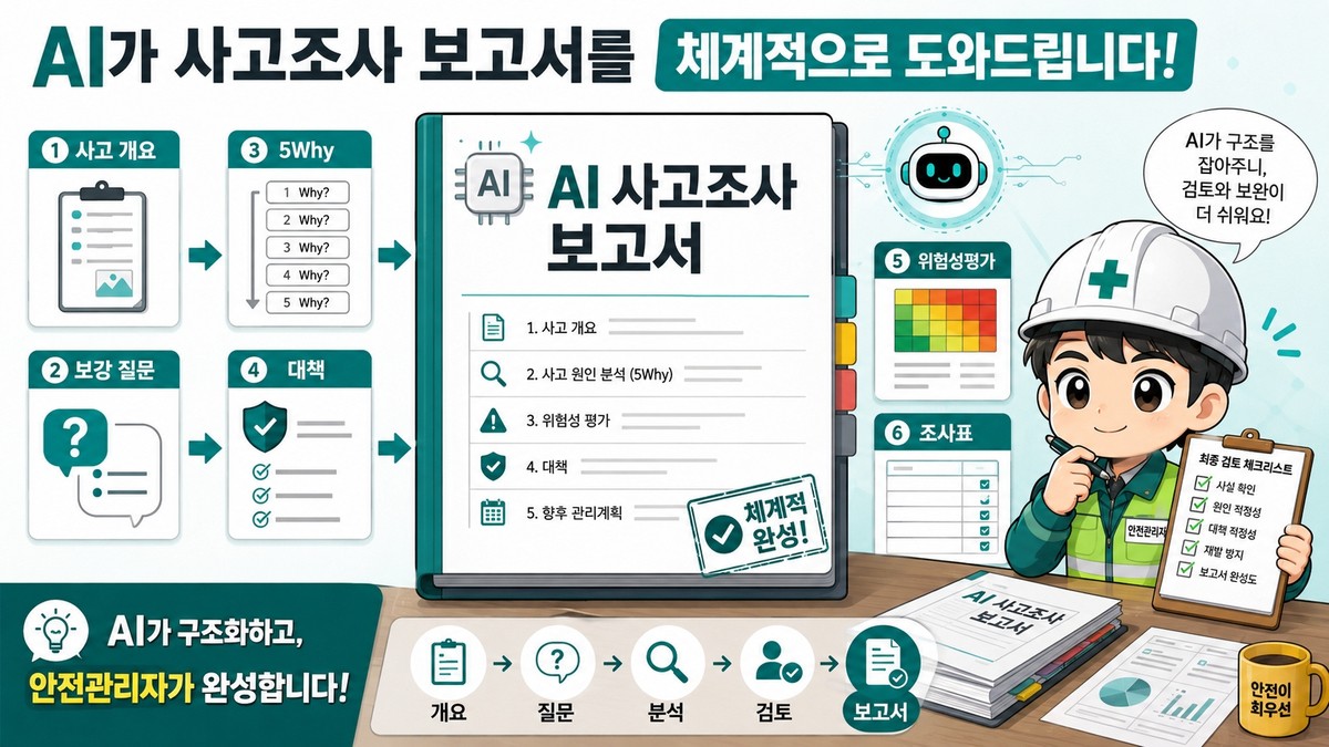 AI 사고조사 보고서 도우미 허브 썸네일 이미지