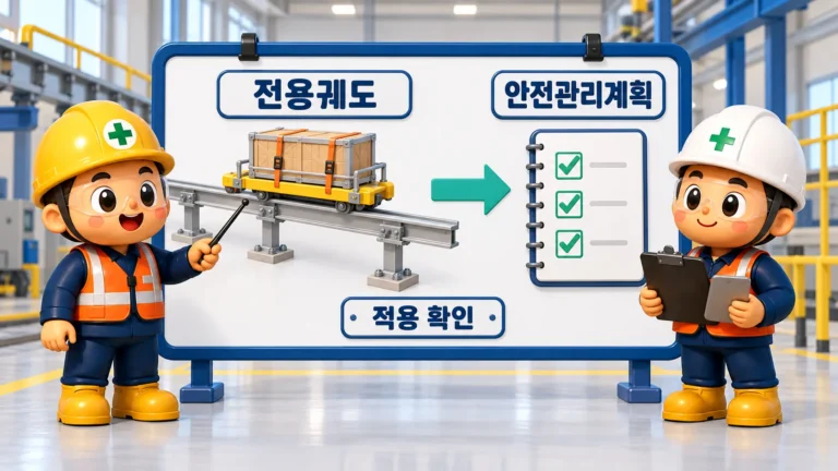 궤도운송법 적용 대상 전용궤도와 안전관리계획 확인 흐름