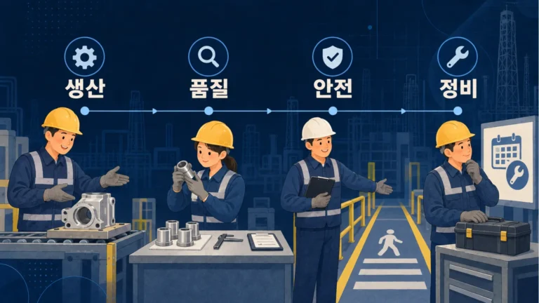 부서별 개선의 한계를 생산 품질 안전 정비의 연결로 살펴보는 현장 담당자