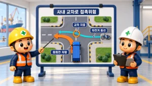 거제 조선소 부딪힘 사망사고 예방을 위한 자전거와 좌회전 차량의 교차로 동선 분리